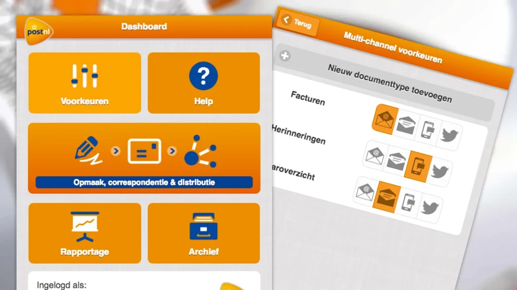PostNL screenshot